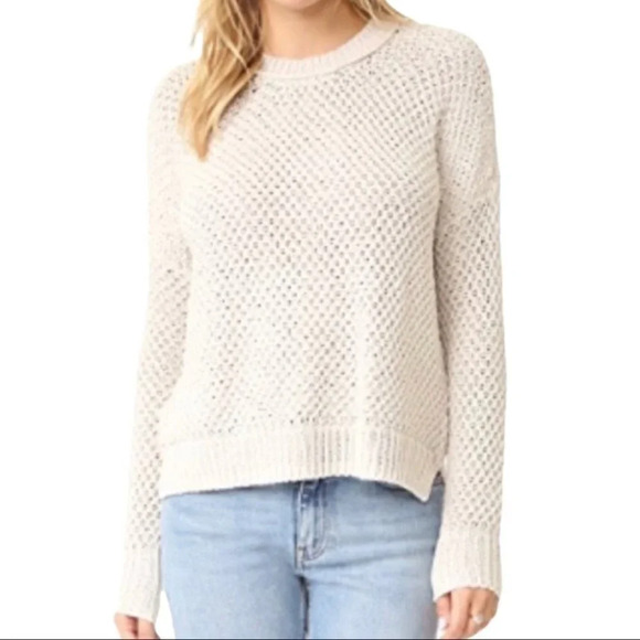 47.  MADEWELL Women’s French Quarter Pullover Sweater Beige Size XXS - Picture 1 of 9